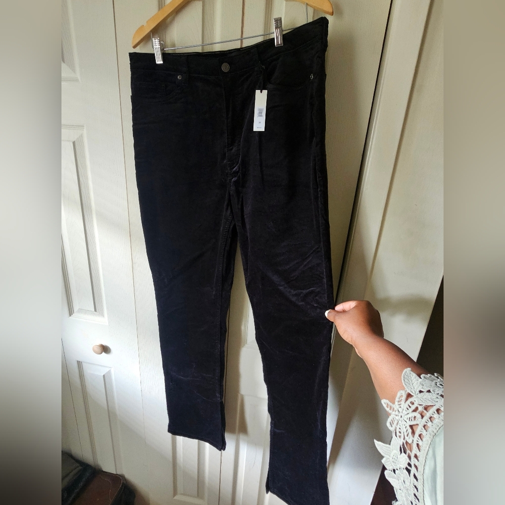 NWT Banana Republic High Rise Slim Fit Leg Pants in Velvet